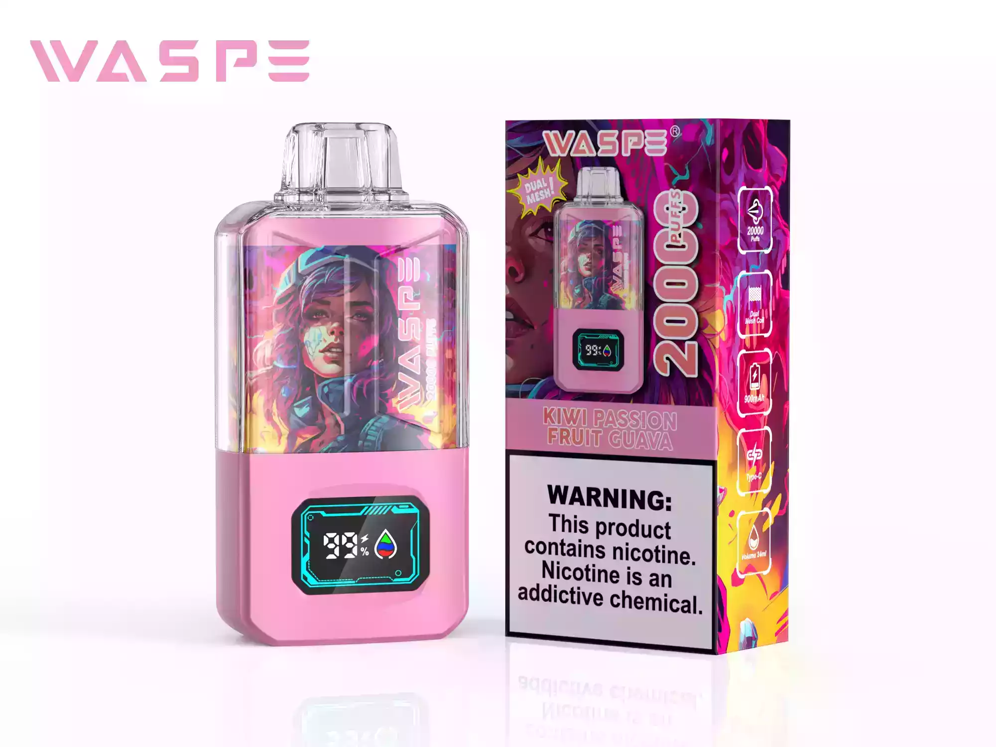WASPE 20000 Puffs Dual Mesh Vape