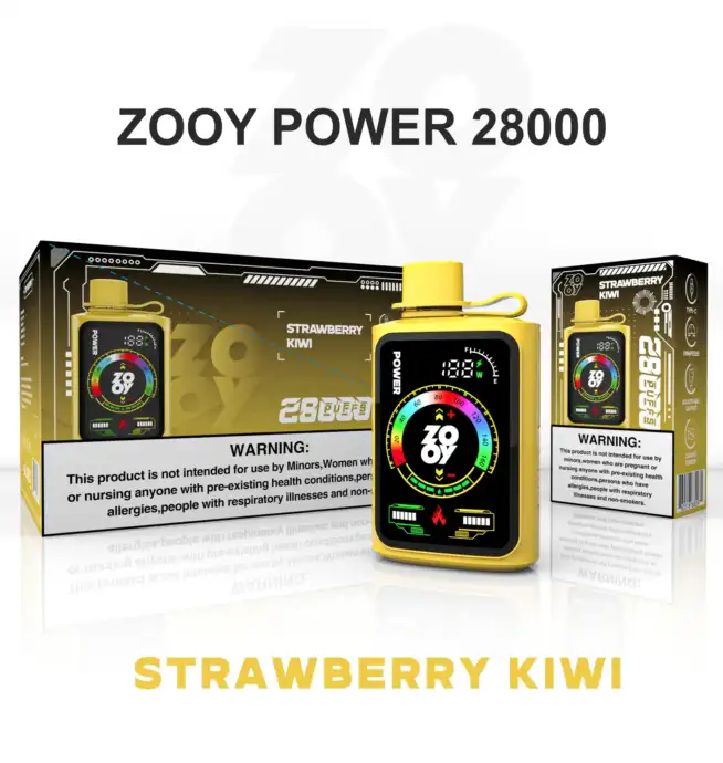 ZOOY POWER 28000 Zügen – Anpassbares Dampfen Einweg-E-Zigarette