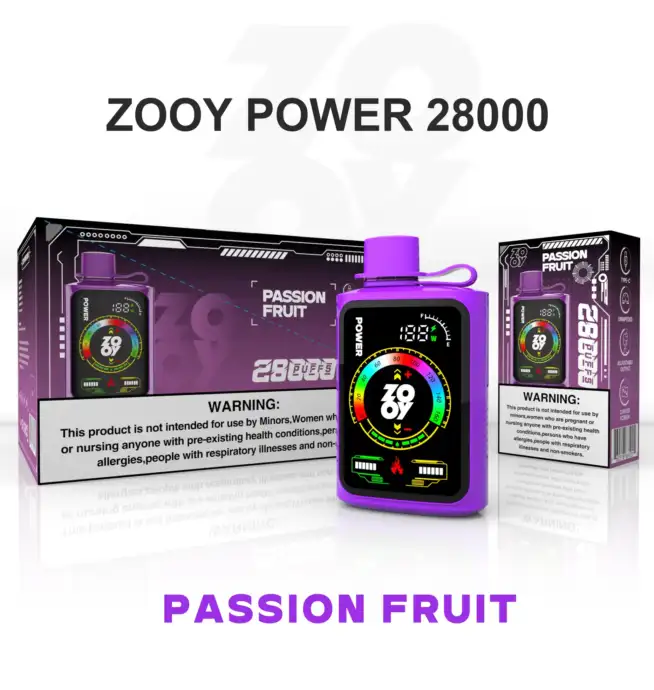 ZOOY POWER 28000 Zügen – Anpassbares Dampfen Einweg-E-Zigarette