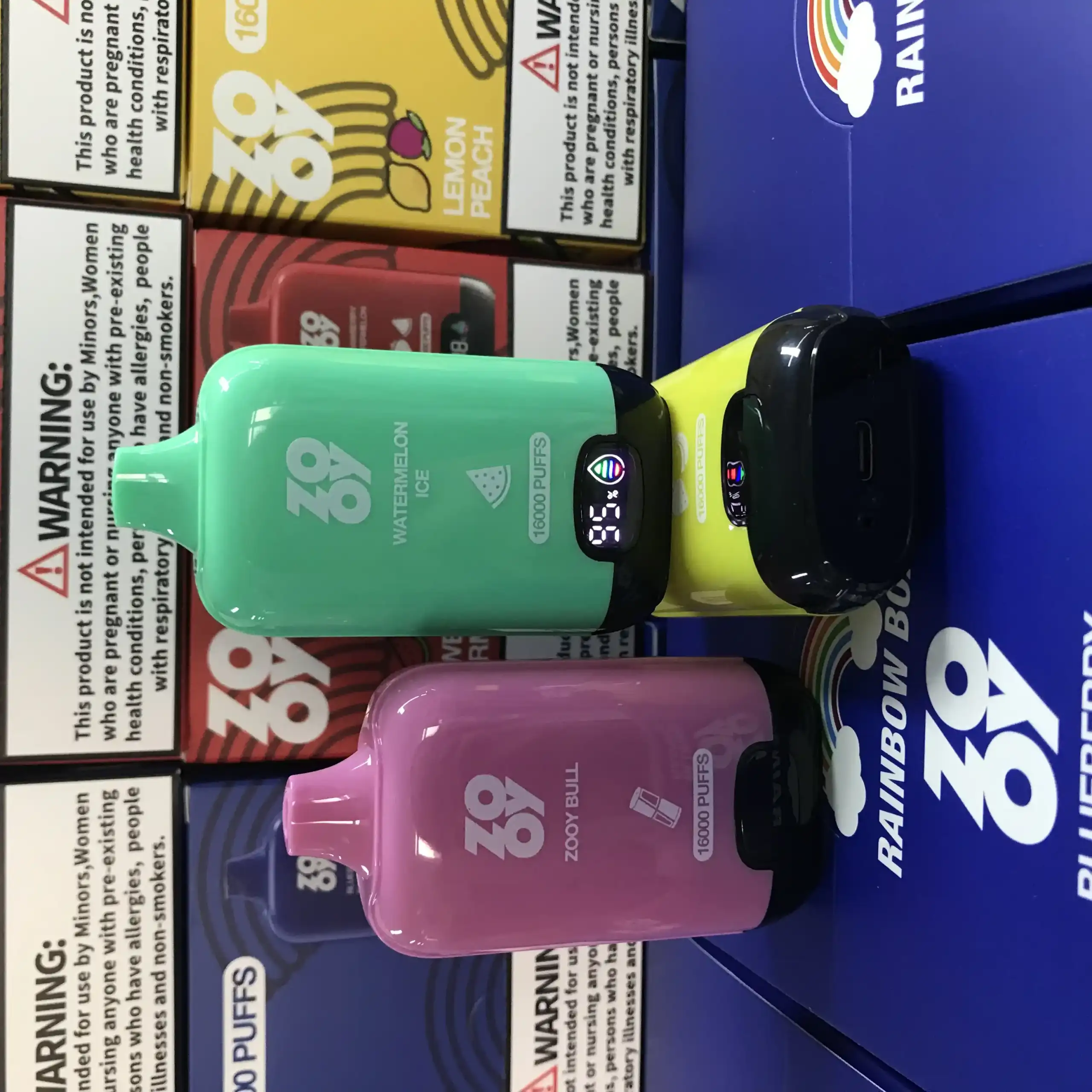 ZOOY RAINBOW 16000 Züge starke Leistung Einweg-E-Zigarette