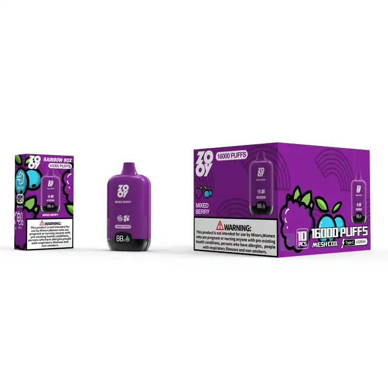 ZOOY RAINBOW 16000 Züge starke Leistung Einweg-E-Zigarette
