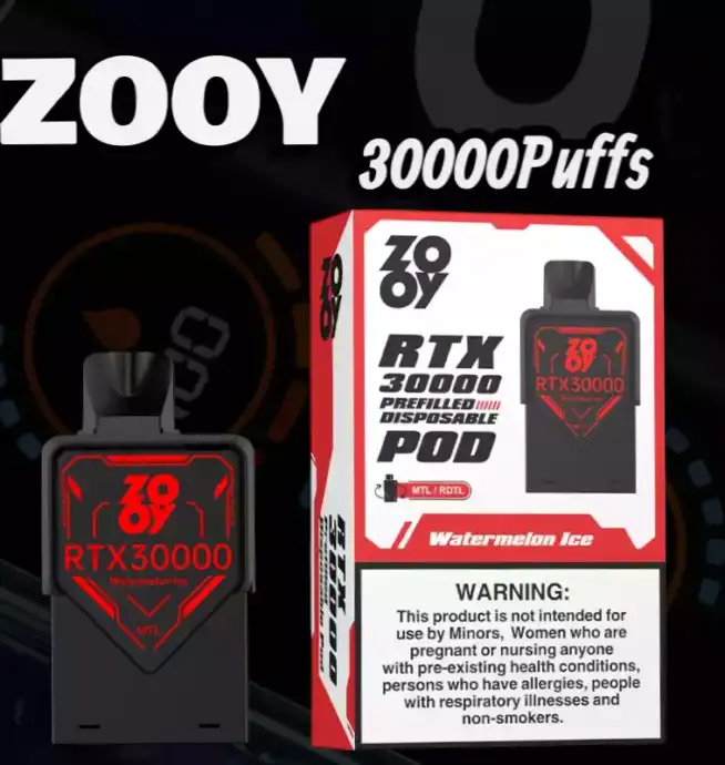 Zooy RTX 30000 Pod Vape mit RGB Licht