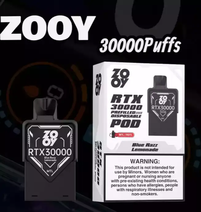 Zooy RTX 30000 Pod Vape mit RGB Licht