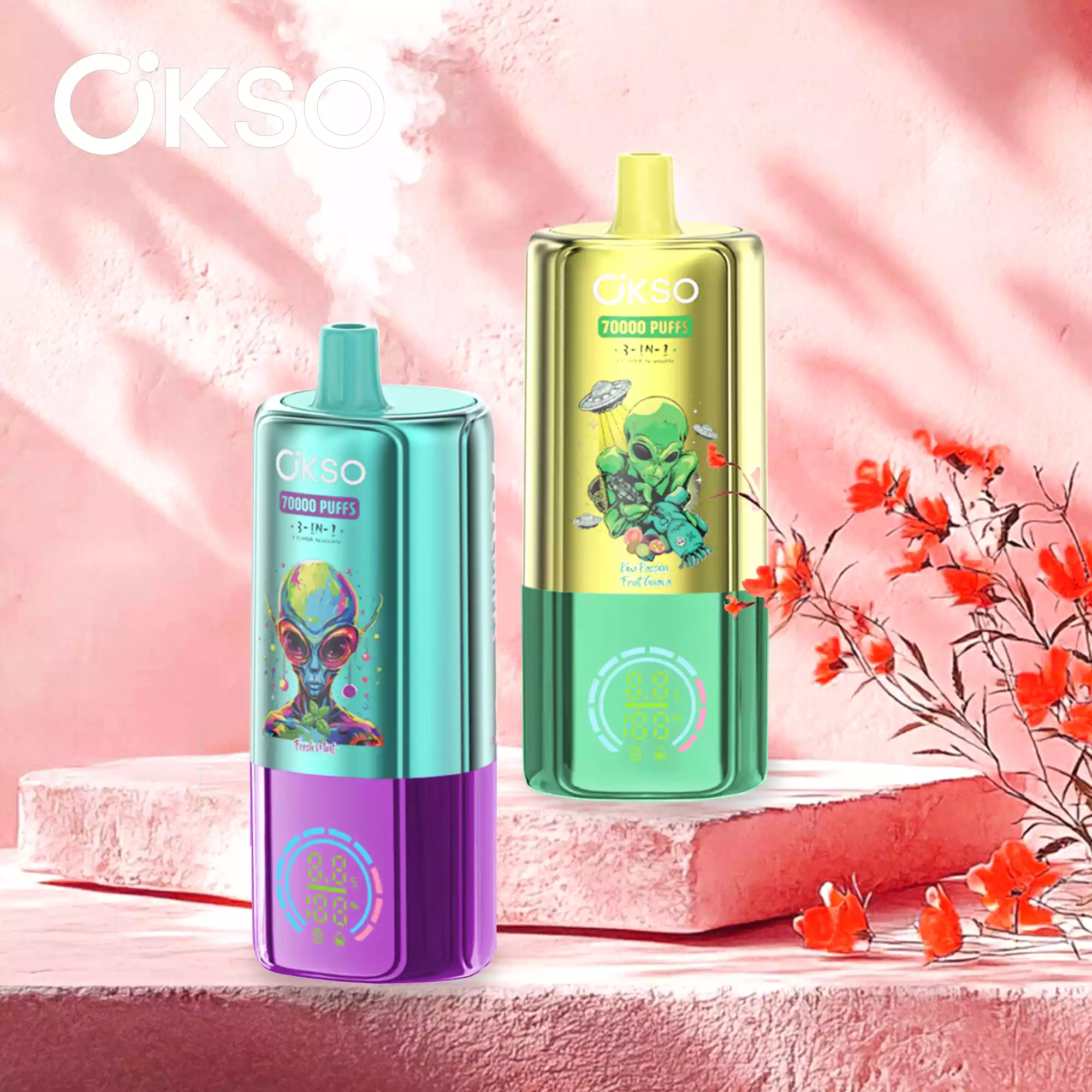 ELF BOX OKSO 3in1 70K – Triple Flavor Power