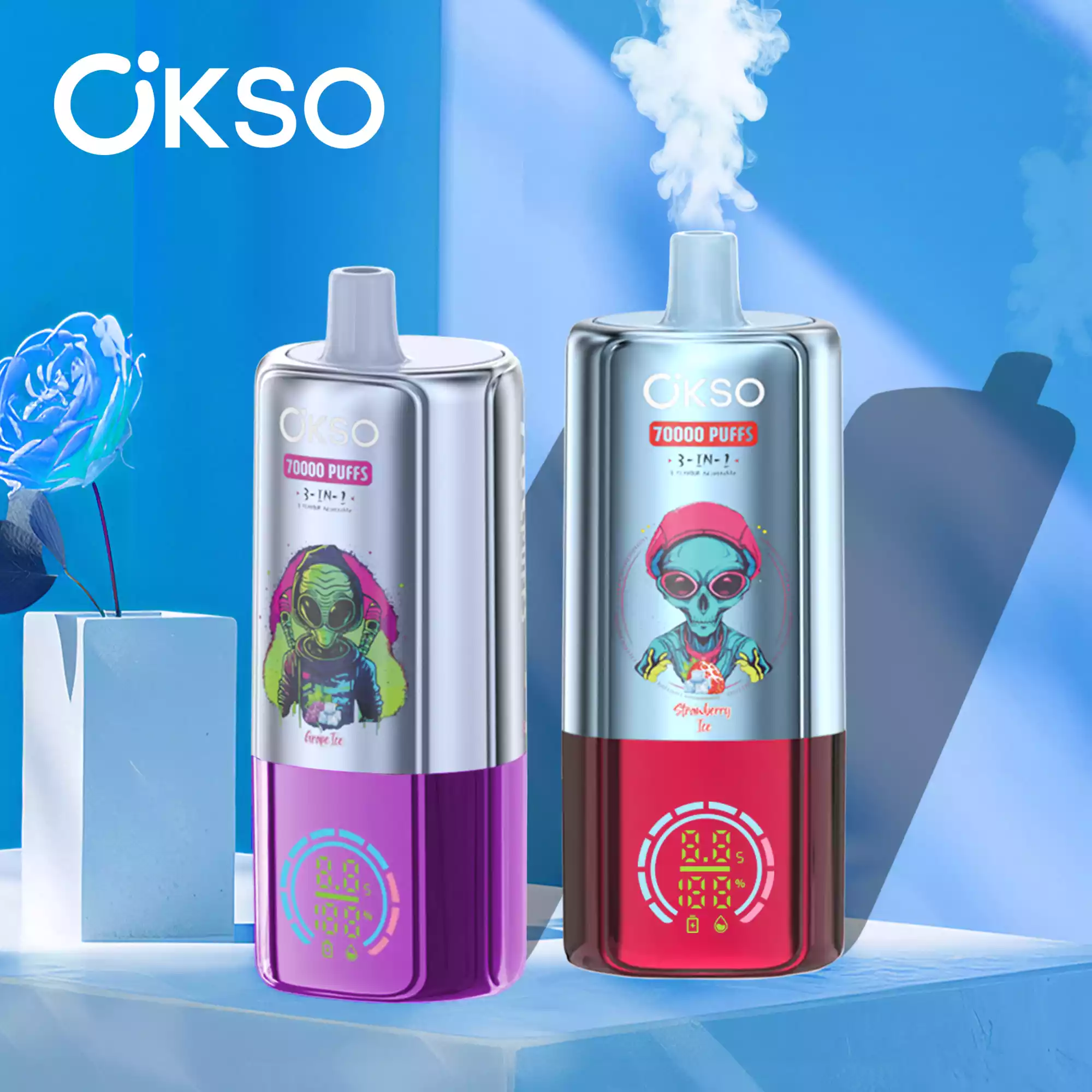 ELF BOX OKSO 3in1 70K – Triple Flavor Power