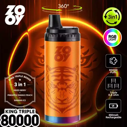 Zooy King Triple 80000 – 3-in-1 Vape Power